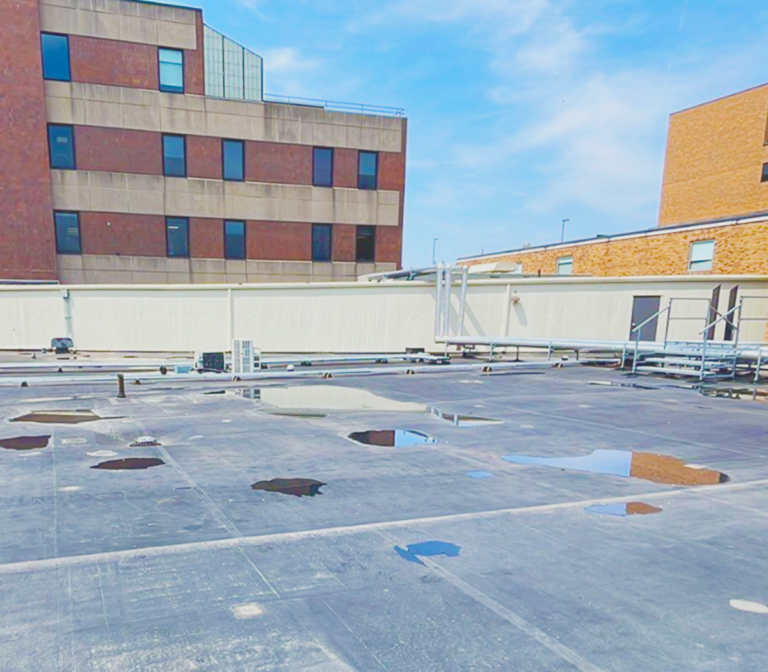 Damaged Hospital Roof