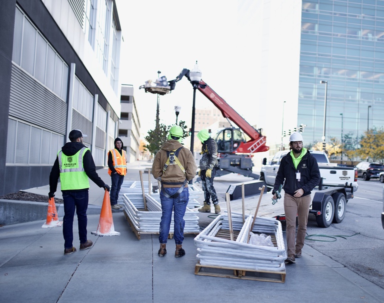 Roofing Crew Setup